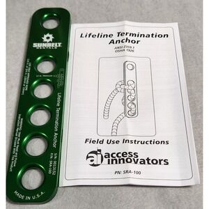 Access Innovators SRA-100 Lifeline Termination Anchor ANSI Z359.1 OSHA New...